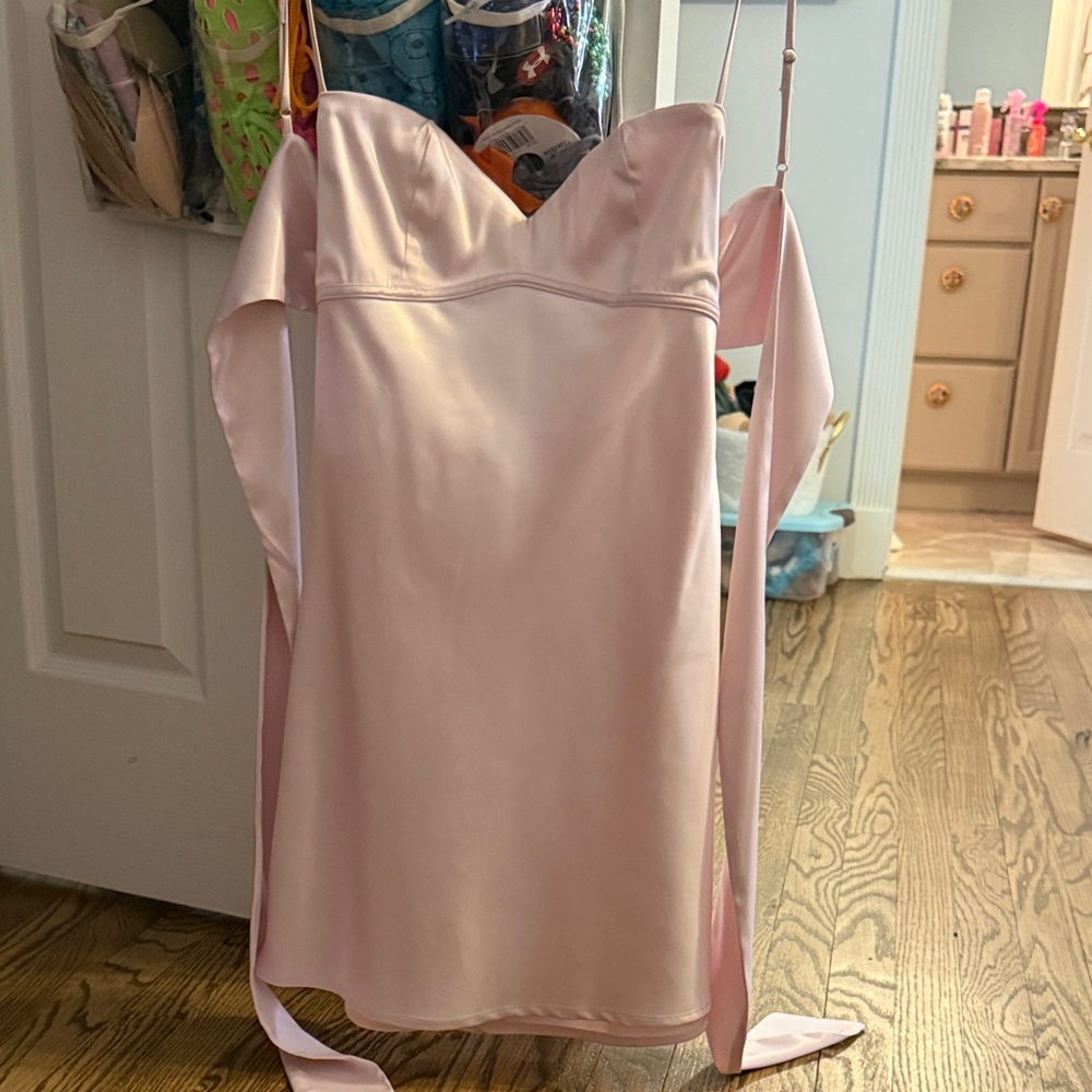Lucy in the sky silk pink dress